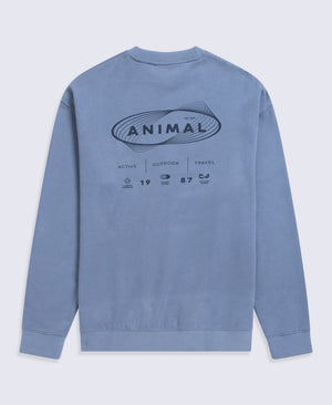 Jonah Mens Drop Shoulder Sweatshirt - Dark Blue