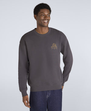Jonah Mens Drop Shoulder Sweatshirt - Dark Grey