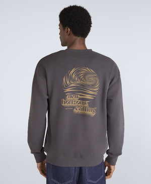 Jonah Mens Drop Shoulder Sweatshirt - Dark Grey