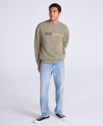 Jonah Mens Drop Shoulder Sweatshirt - Khaki