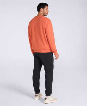 Jonah Mens Drop Shoulder Sweatshirt - Rust