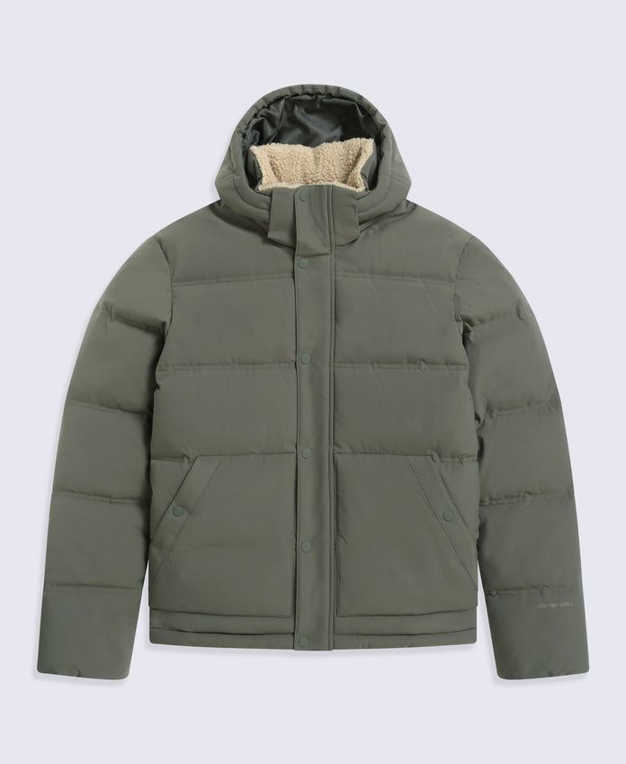 Fistral Mens Padded Jacket - Dark Khaki