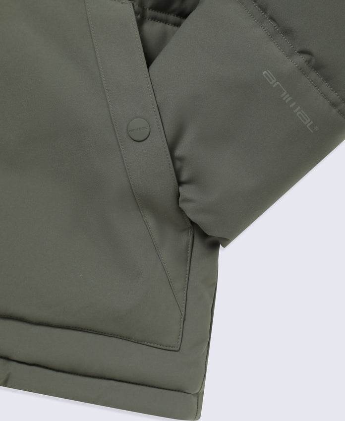 Fistral Mens Padded Jacket - Dark Khaki
