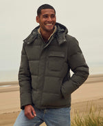 Fistral Mens Padded Jacket - Khaki