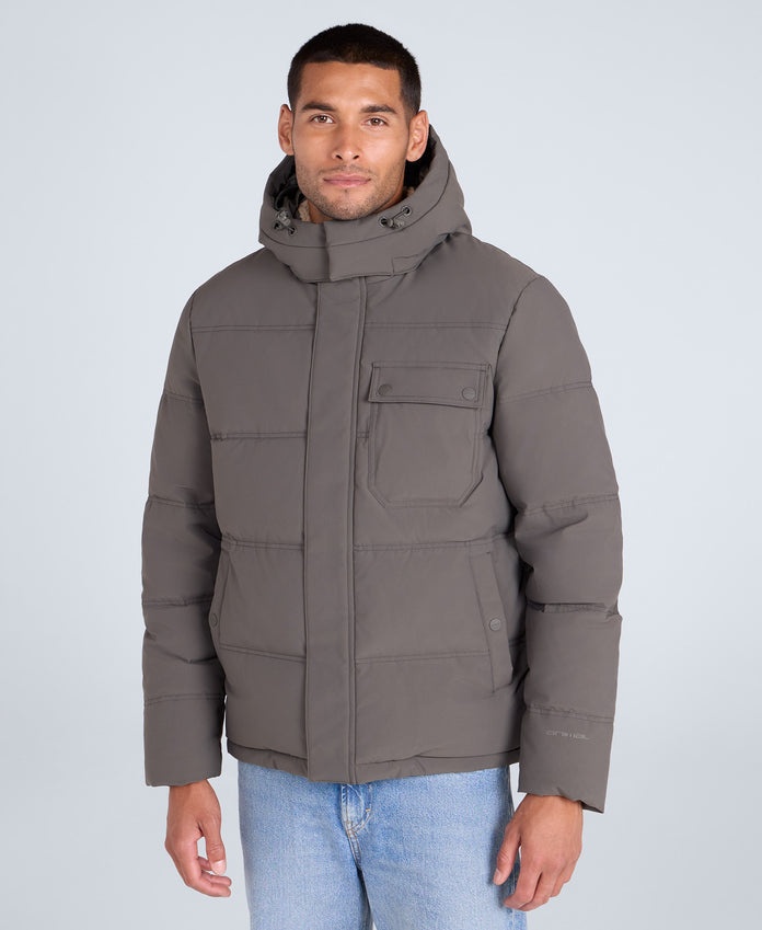 Fistral Mens Padded Jacket - Khaki