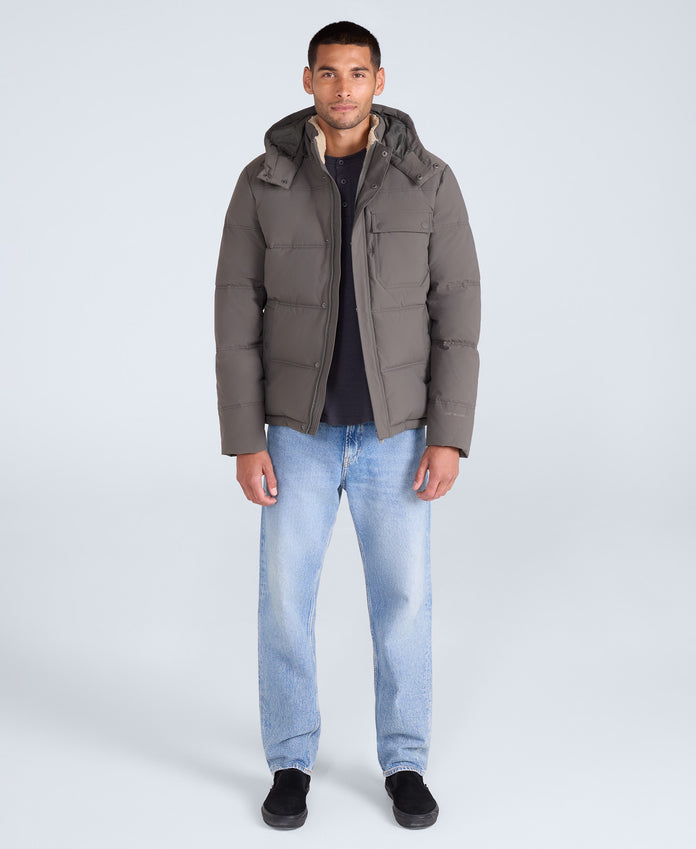 Fistral Mens Padded Jacket - Khaki