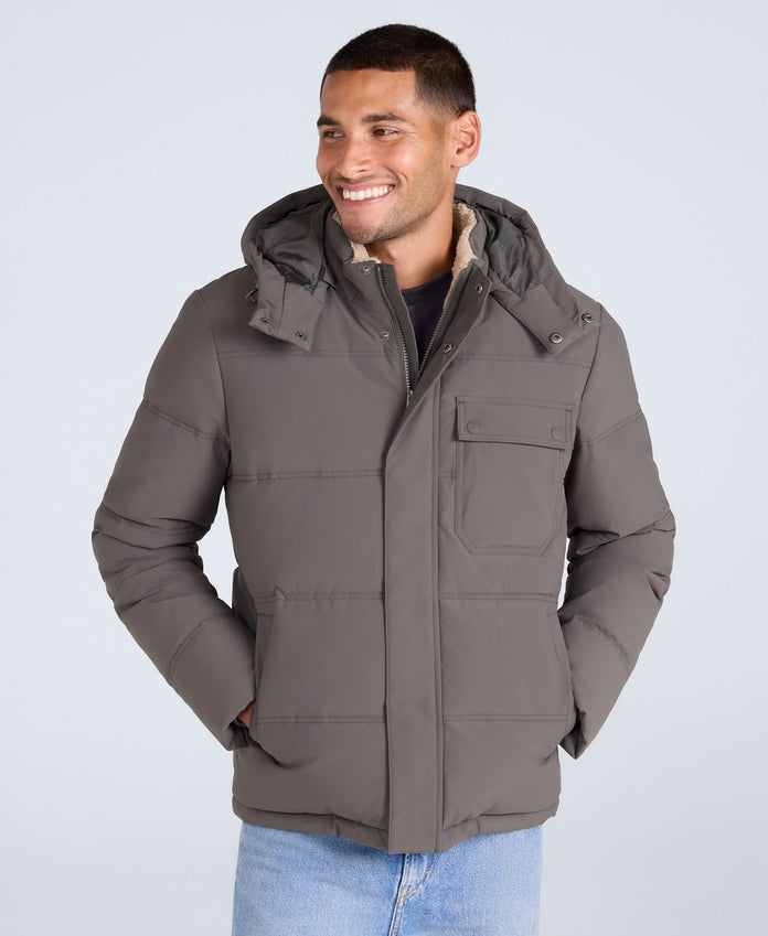 Fistral Mens Padded Jacket - Khaki