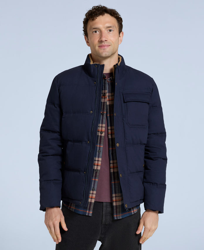 Fistral Mens Padded Jacket - Navy
