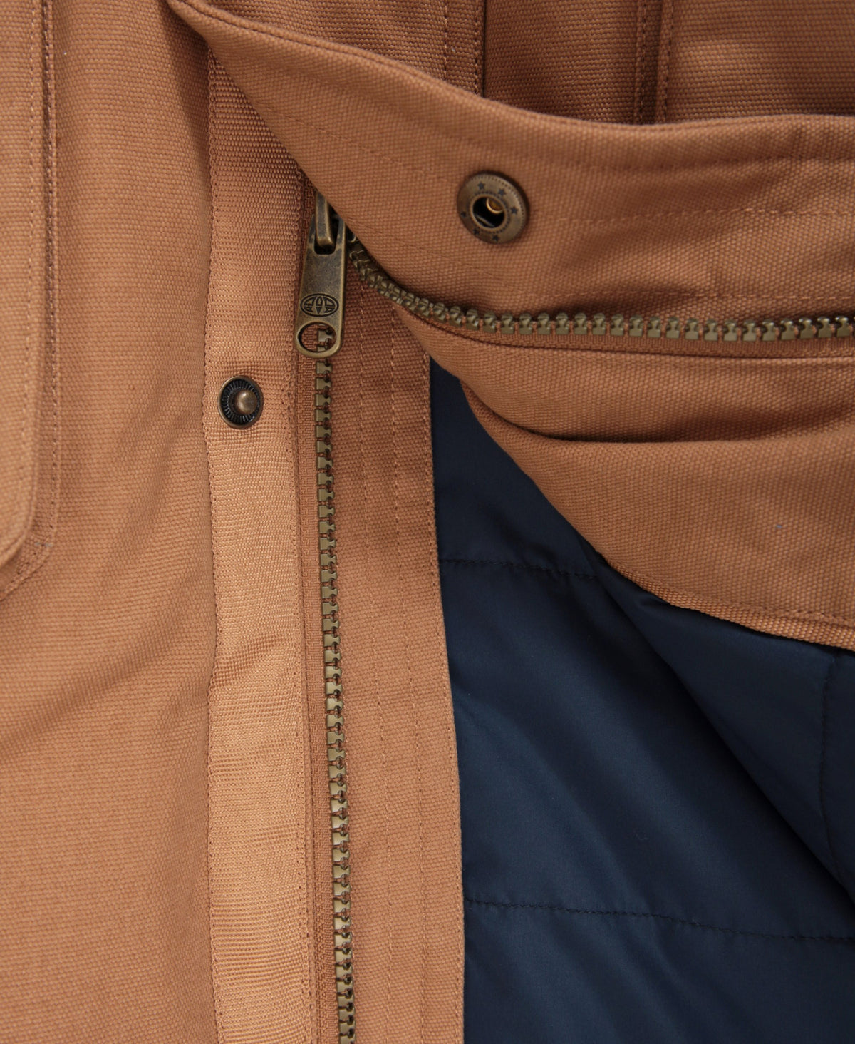 Fistral Mens Borg Lined Parka - Tan