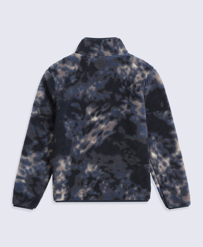 Hennie Womens Printed Borg Jacket - Blue