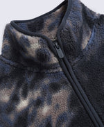 Hennie Womens Printed Borg Jacket - Blue