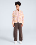 Hennie Women's Printed Borg Jacket - Pink