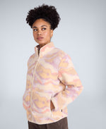 Hennie Women's Printed Borg Jacket - Pink