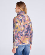 Hennie Womens Printed Borg Jacket - Pale Pink