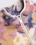Hennie Womens Printed Borg Jacket - Pale Pink
