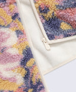 Hennie Womens Printed Borg Jacket - Pale Pink
