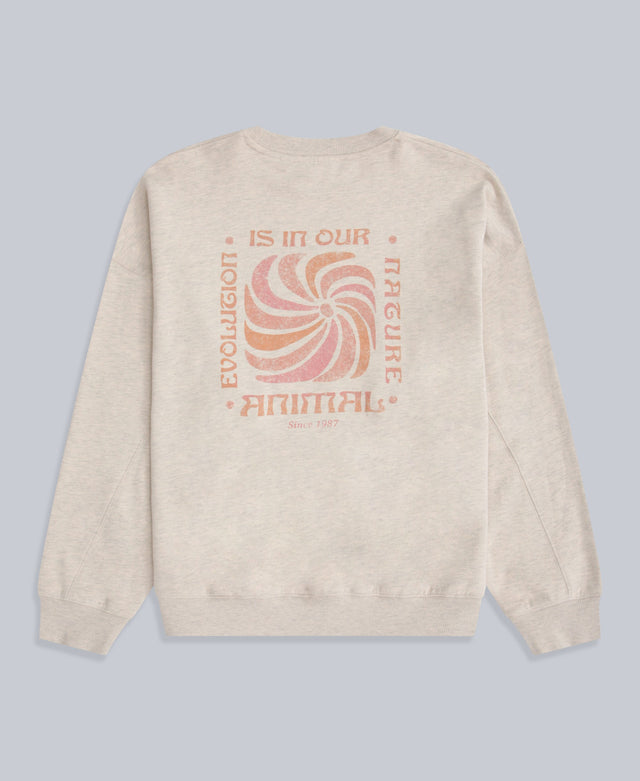 Dakota Womens Sweatshirt - Dark Beige