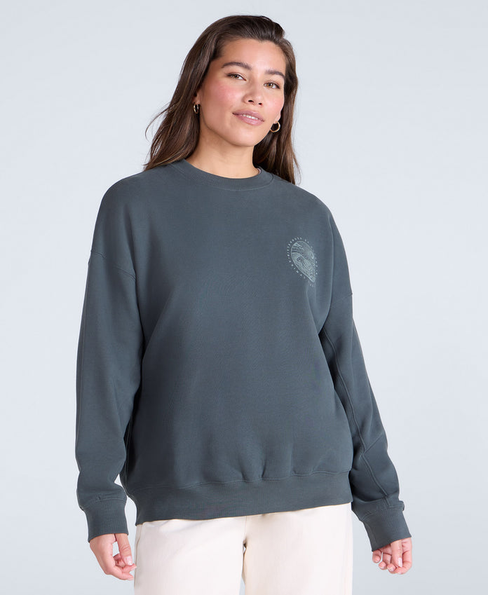 Dakota Womens Sweatshirt - Dark Green