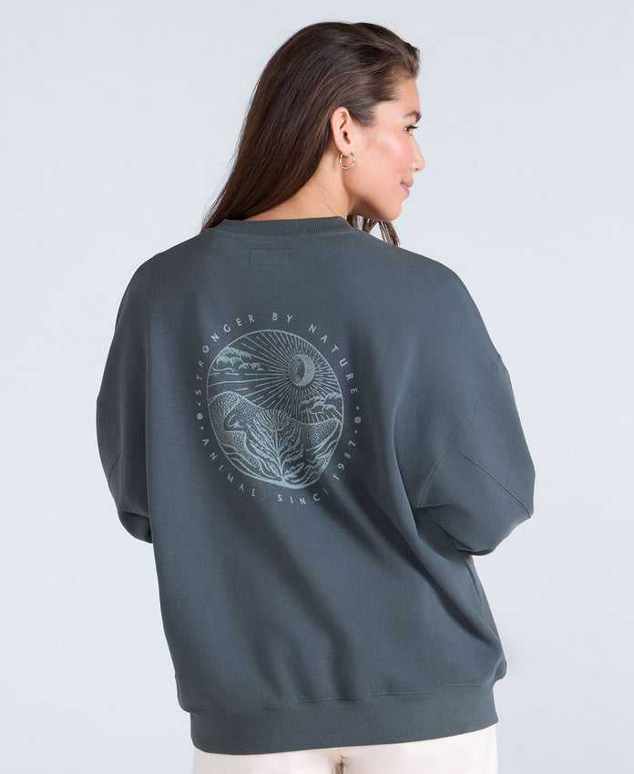 Dakota Womens Sweatshirt - Dark Green