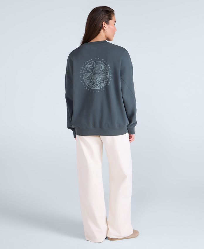 Dakota Womens Sweatshirt - Dark Green