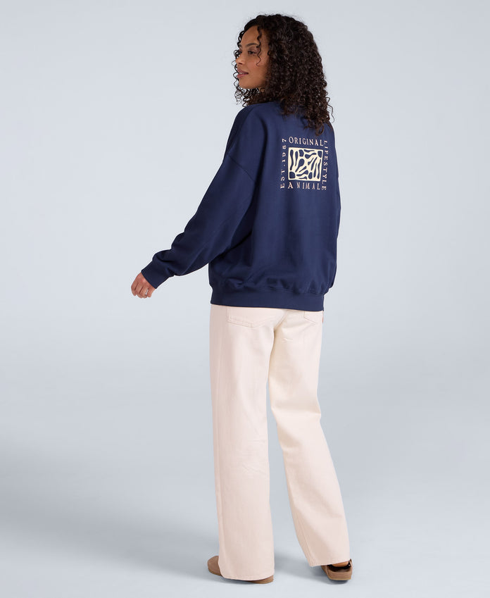 Dakota Womens Sweatshirt - Navy
