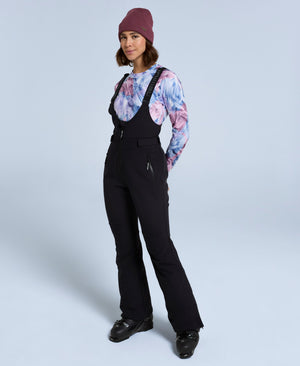 Powder Womens Bib Front Ski Pants - Black