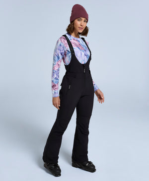 Powder Womens Bib Front Ski Pants - Black