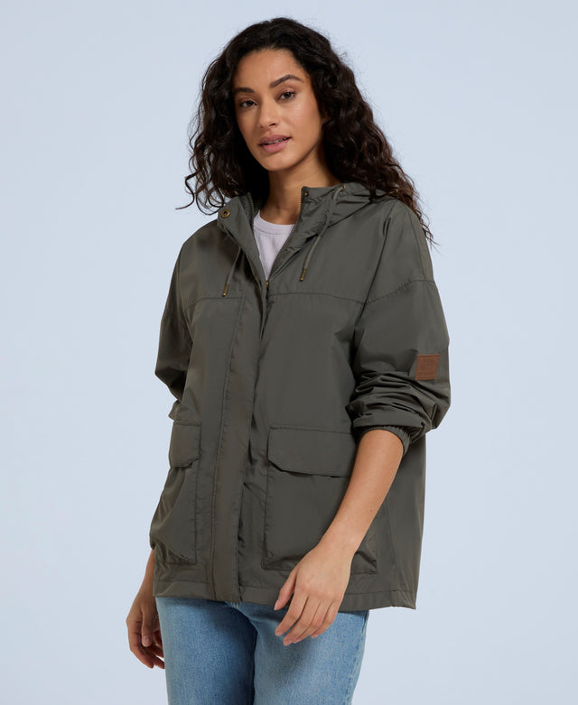 Urban Womens Waterproof Jacket - Khaki