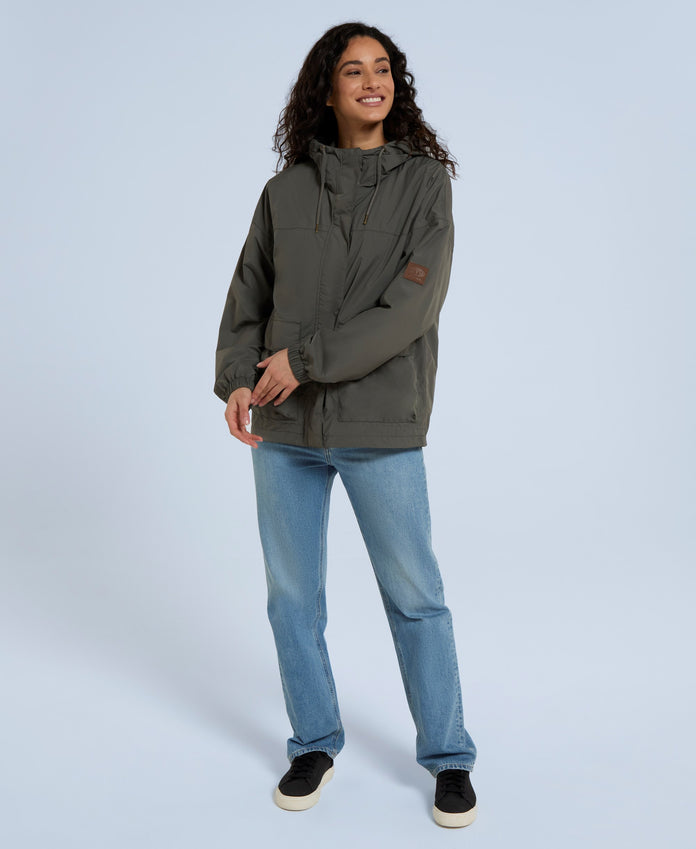 Urban Womens Waterproof Jacket - Khaki