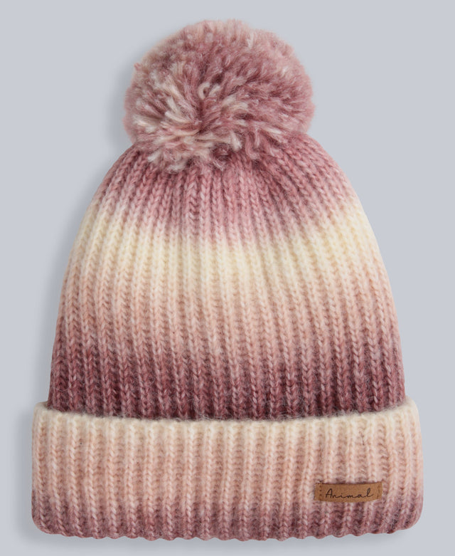 Mia Lined Ombre Beanie - Pink