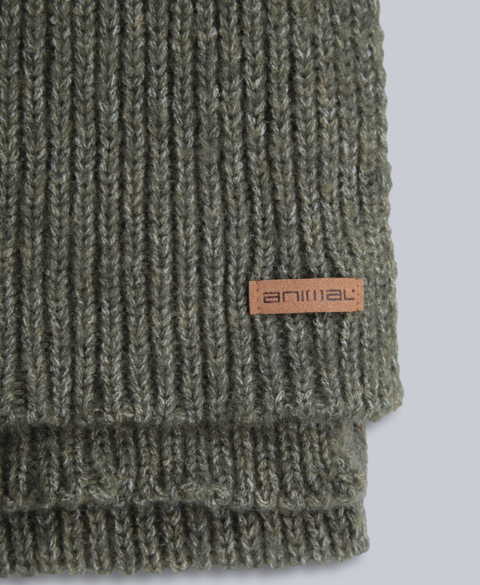 Codi Mens Knit Scarf - Khaki
