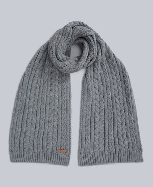 Becky Womens Knit Scarf - Grey