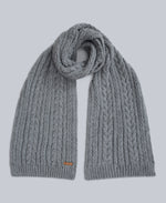 Becky Womens Knit Scarf - Grey