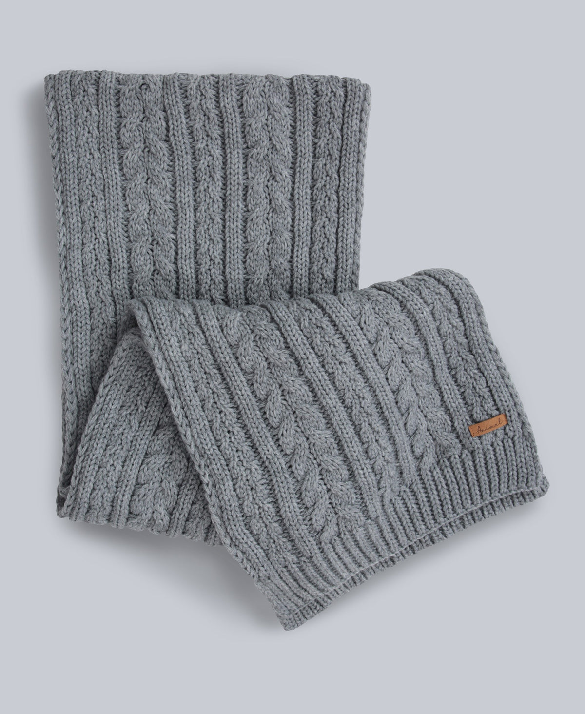 Becky Womens Knit Scarf - Grey
