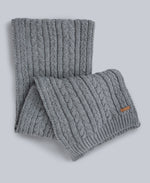Becky Womens Knit Scarf - Grey