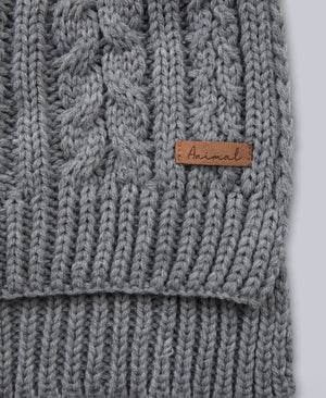 Becky Womens Knit Scarf - Grey
