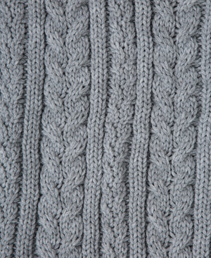 Becky Womens Knit Scarf - Grey