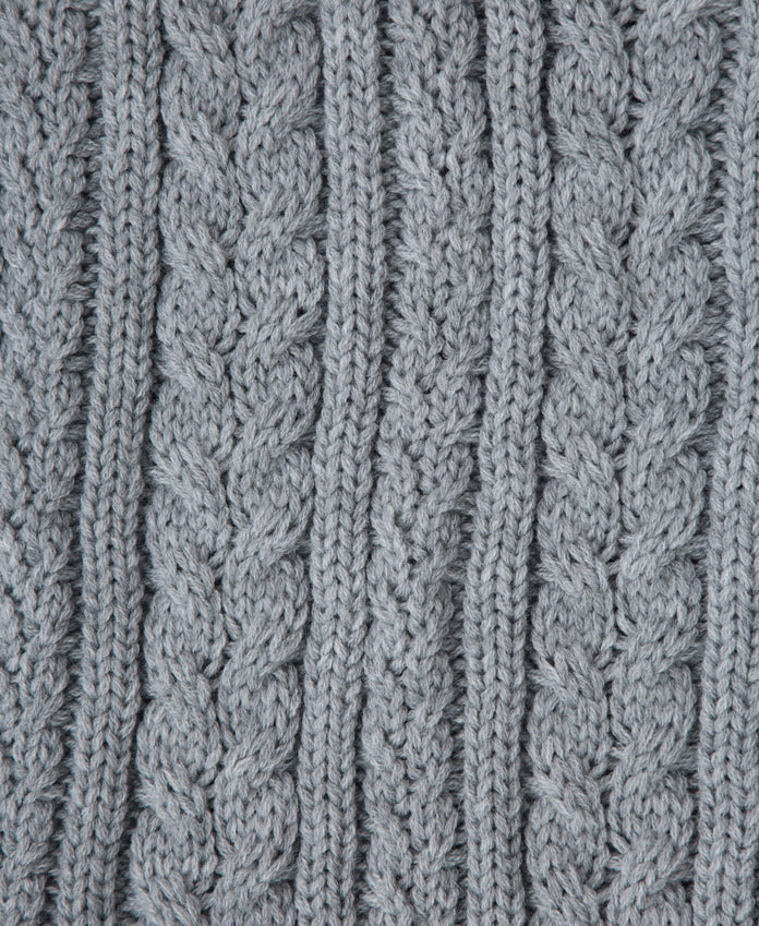 Becky Womens Knit Scarf - Grey