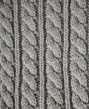 Becky Womens Knit Scarf - Grey