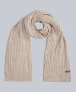 Becky Womens Knit Scarf - Light Beige