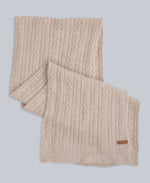 Becky Womens Knit Scarf - Light Beige