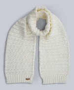 Ashley Womens Knit Scarf - Cream