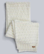 Ashley Womens Knit Scarf - Cream