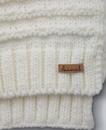 Ashley Womens Knit Scarf - Cream