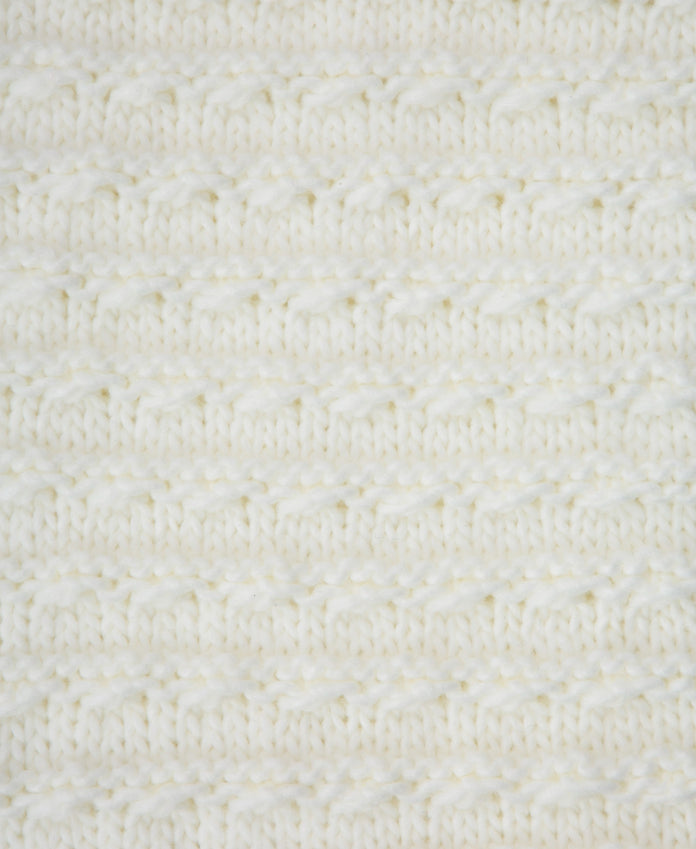 Ashley Womens Knit Scarf - Cream