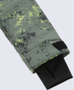 Laxx Mens Waterproof Printed Snow Jacket - Khaki