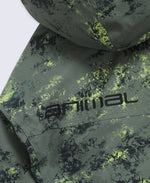 Laxx Mens Waterproof Printed Snow Jacket - Khaki