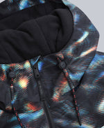 Laxx Mens Printed Snow Jacket - Orange
