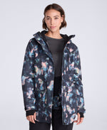 Tignes Printed Womens Waterproof Snow Jacket - Black