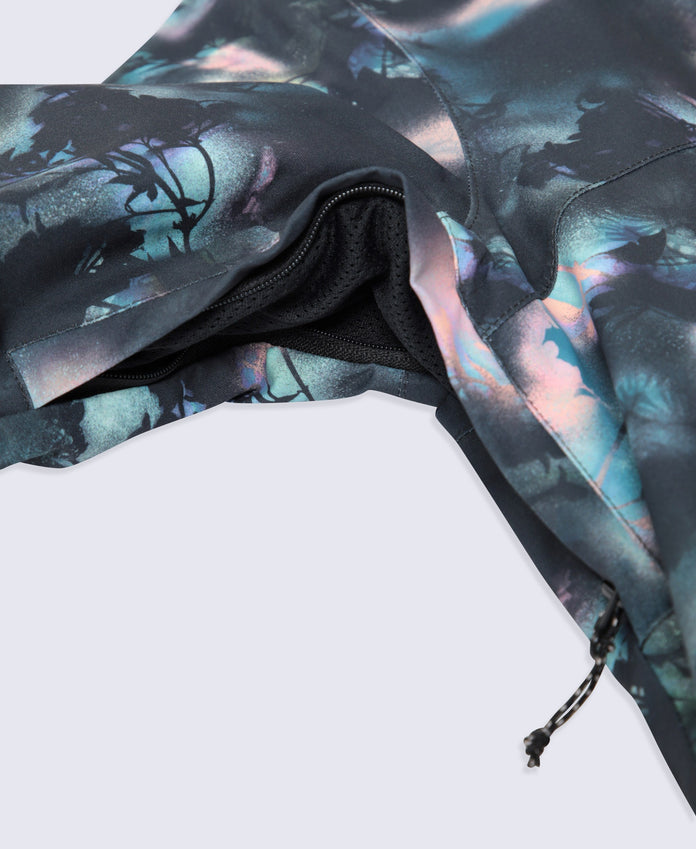 Tignes Printed Womens Waterproof Snow Jacket - Black